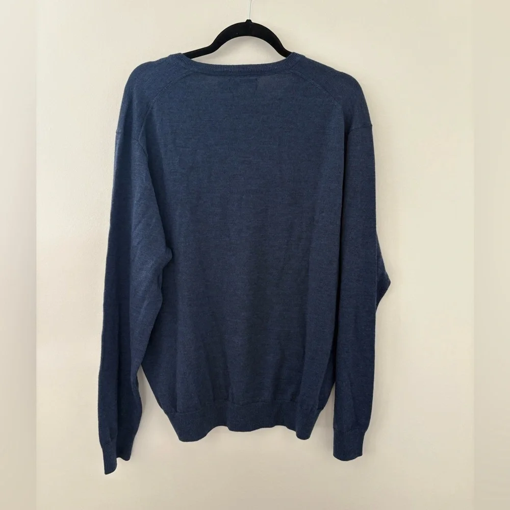 Polo Ralph Lauren Washable Merino Wool V‎ Neck Sweater Men’s XL